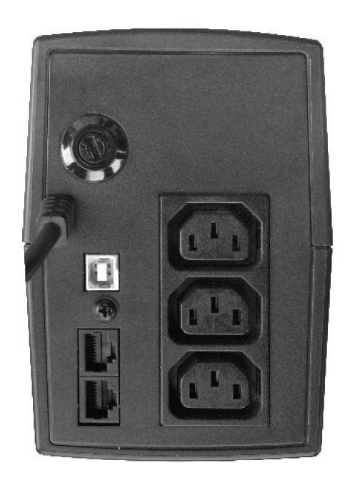 Источник Бесперебойного Питания Линейно-интерактивный E-Power SSW 200 800 ВА c выходными розетками IEC320-C13