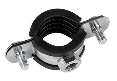 Хомут стальной 2 1/2" (75-80 мм), с уплотнителем EKF
