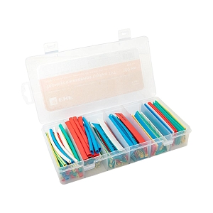 Набор ТУТ нг бокс: 5 цветов разного диаметра (4/2; 6/3; 8/4; 10/5; 12/6; 20/10) 105шт. 100мм. EKF PROxima
