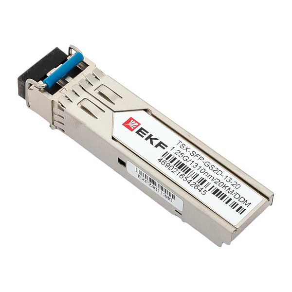 SFP модуль 1,25Гбит двойное одномодовое оптоволокно 1310нм дальность 20км TSX EKF