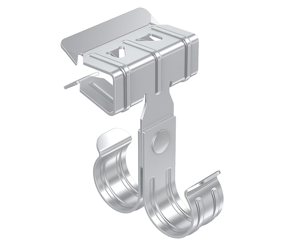Зажим балочный 3-8 мм под трубу двойной 20 мм TDZ EKF