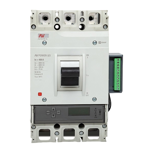Выключатель автоматический в литом корпусе AV-POWER-3/3 400А 100кА ETU6.2 EKF