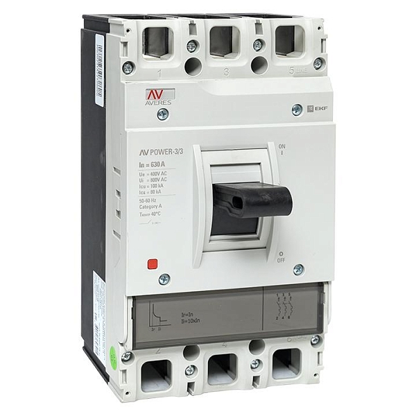 Выключатель автоматический в литом корпусе AV-POWER-3/3 630А 100кА TR EKF