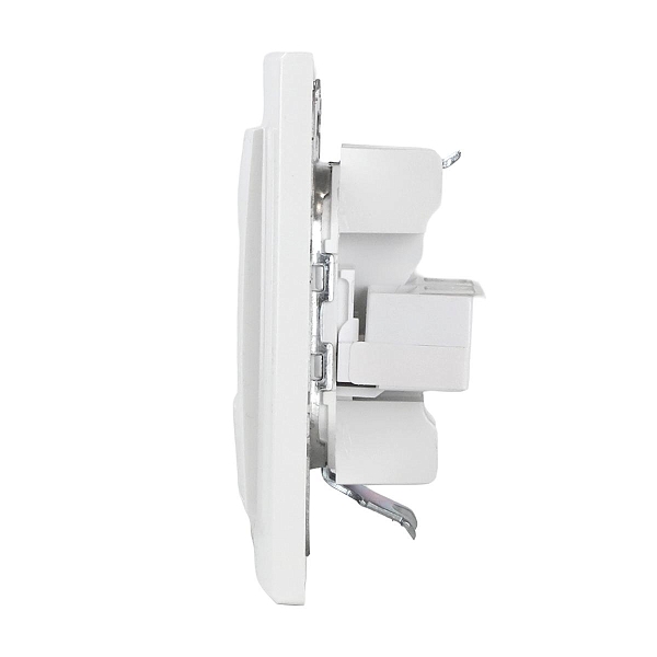 Розетка RJ-45 2-местная СП Минск белая EKF