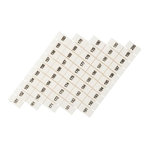 Маркеры для UT/ST/Push-in 2,5 с нумерацией 150-200 (100 шт.) EKF