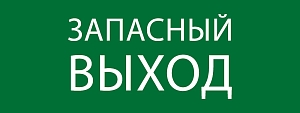 Пиктограмма "Запасный выход" 320x120мм (для EXIT, SAFEWAY-40) EKF
