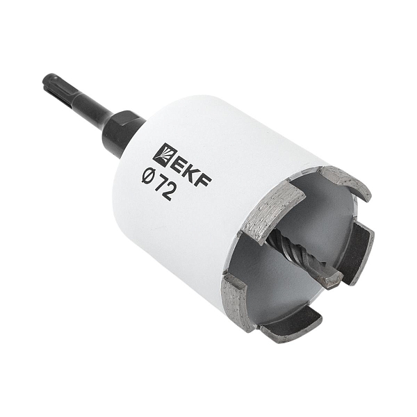 Коронка алмазная DCH-72 (верхнее пылеудаление) Laser M16 SDS-Plus EXPERT EKF