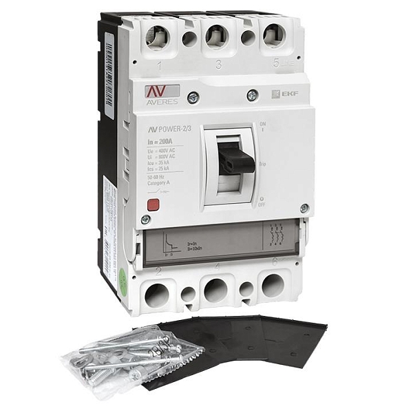 Выключатель автоматический в литом корпусе AV-POWER-2/3 200А 35кА TR EKF