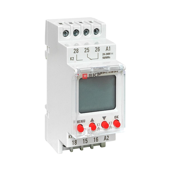 Таймер электронный двухканальный ТЭ-80 24-230В EKF