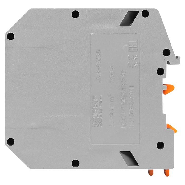 Клемма проходная винтовая JXB 95 мм2 серая EKF