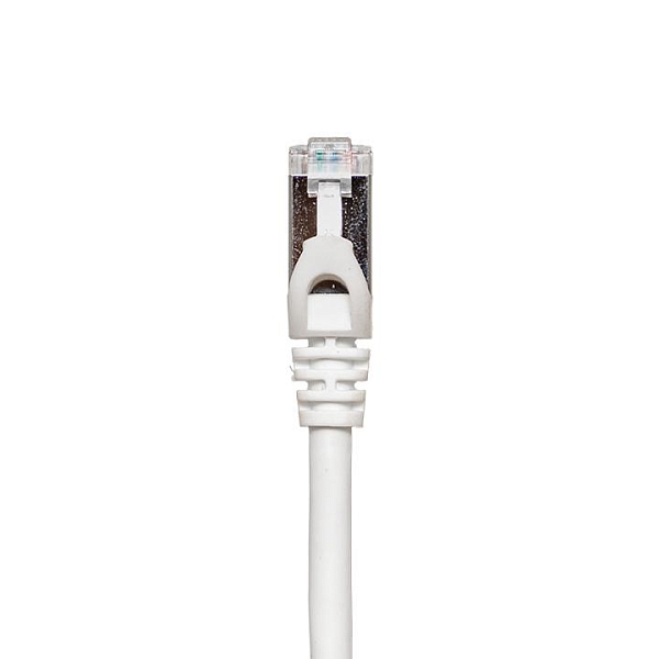 Патч-корд TERACOM CS Cat.6A экранированный S/FTP оболочка LSZH белый (0,5м)
