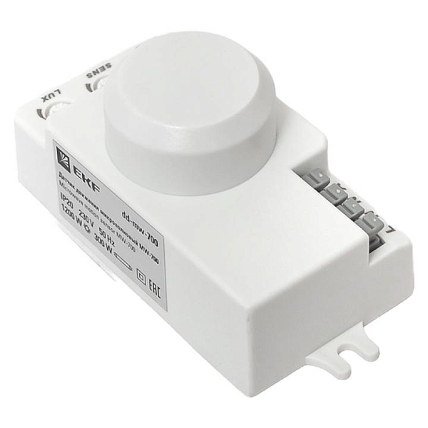 Микроволновый датчик движения бел. 1200Вт 360гр. до 10м IP20 MW-700 EKF PROxima