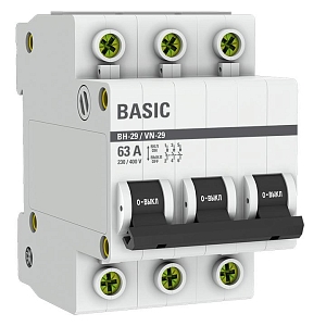 Выключатель нагрузки ВН-29 3P 63А BASIC