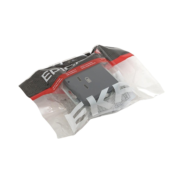Механизм розетки USB-C - 2шт, графит Эпика EKF