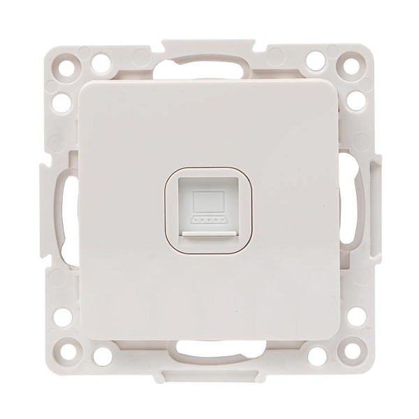 Стокгольм Механизм Розетки RJ-45 1-местной белый EKF