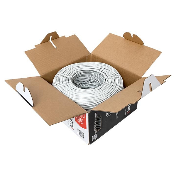 Кабель витая пара TERACOM PRO Cat.5E U/UTP 4 пары solid 24AWG оболочка PVC цвет серый (упак. 305м)