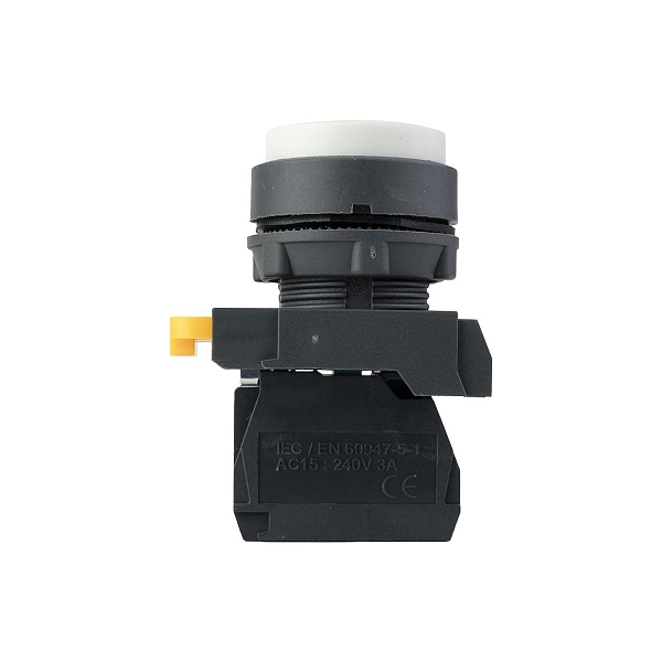 Кнопка выпирающая SB-25 без фиксации 1NO белая IP65 EKF