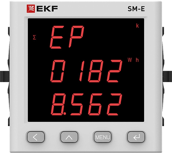 Многофункциональный измерительный прибор SM-Е с реле на панель 96x96 (квадратный вырез) EKF (без поверки)