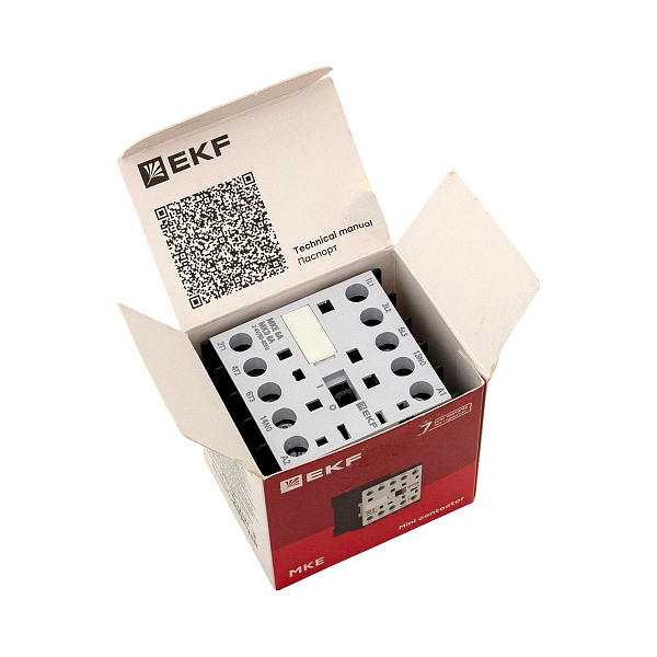 Контактор МКЭ-1 6А 1NO 24В AC EKF