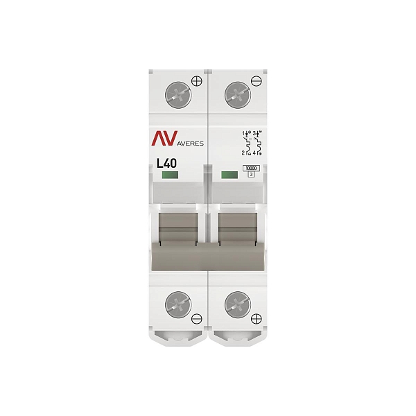 Выключатель автоматический AV-10 DC 2P 40A (L) 10kA EKF AVERES
