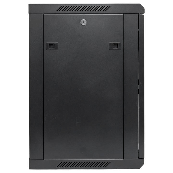 Шкаф настенный 19" TERACOM PRO 12U 600x450 мм дверь стеклянная с замком-ручкой чёрный
