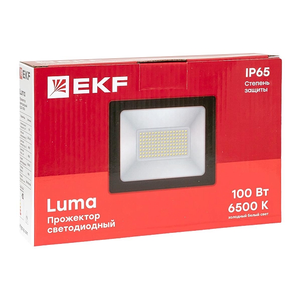 Прожектор светодиодный СДО-3006 100Вт 6500К IP65 LUMA EKF