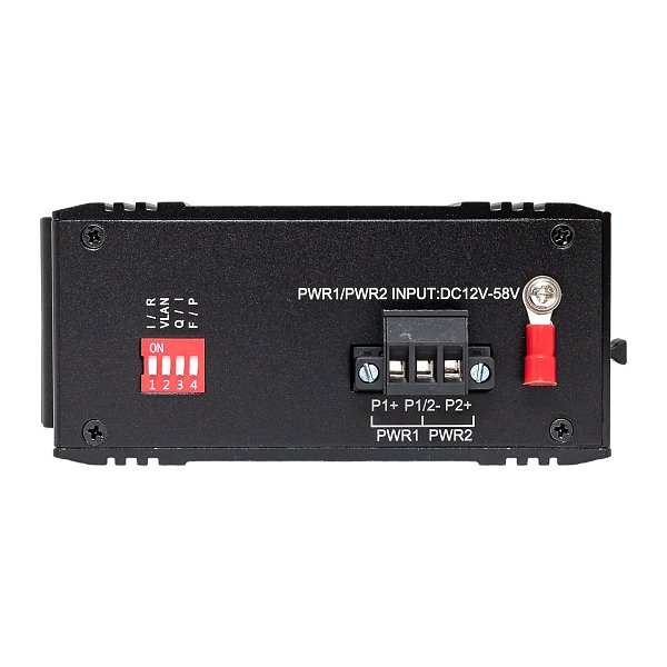 Промышленный неуправляемый коммутатор U-1GX/SFP-4GTP, 1 порт 1000Base-X SFP, 4 порта 10/100/1000Base-T(X) RJ45 c PoE, монтаж на динрейку TSX EKF