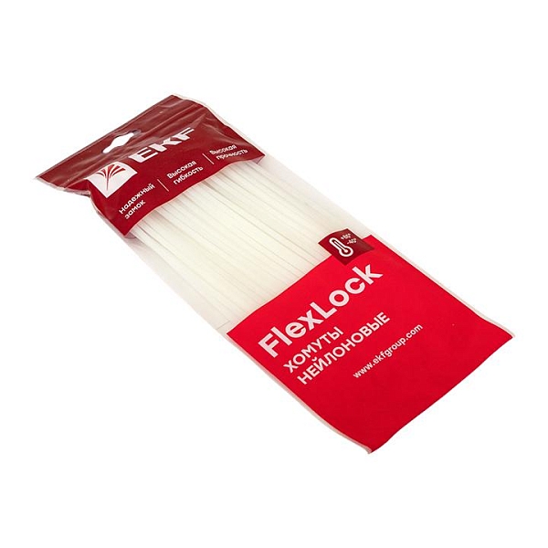 Хомут P6.6 стандартный (б), 3.6x200 (100шт) FlexLock EKF