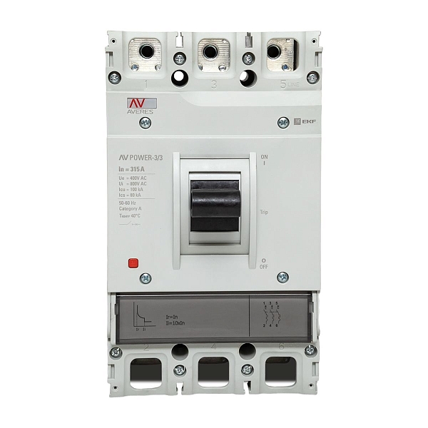 Выключатель автоматический в литом корпусе AV-POWER-3/3 315А 100кА TR EKF