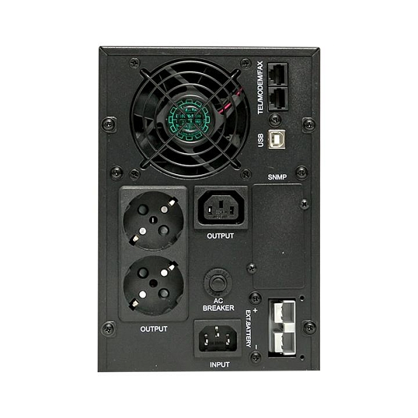 Источник Бесперебойного Питания Линейно-интерактивный E-Power PSW 600 500 ВА /400 Вт, напольный, без АКБ, с усиленным зарядным устройством,USB,RJ45,1хСE13,2xSchuko