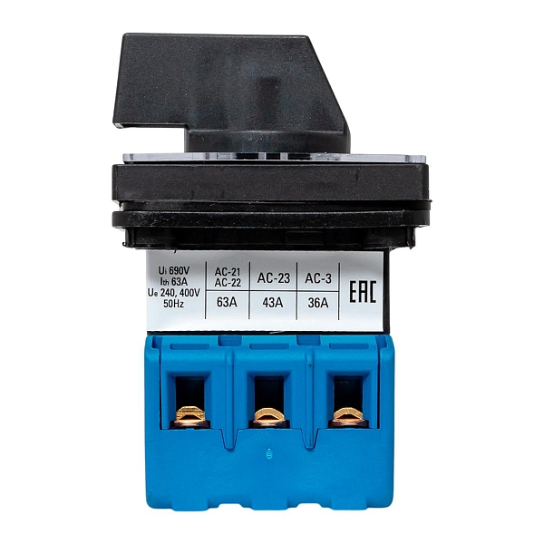 Переключатель кулачковый ПК-2-13 63А 3P «ВКЛ-ВЫКЛ» IP65 EKF