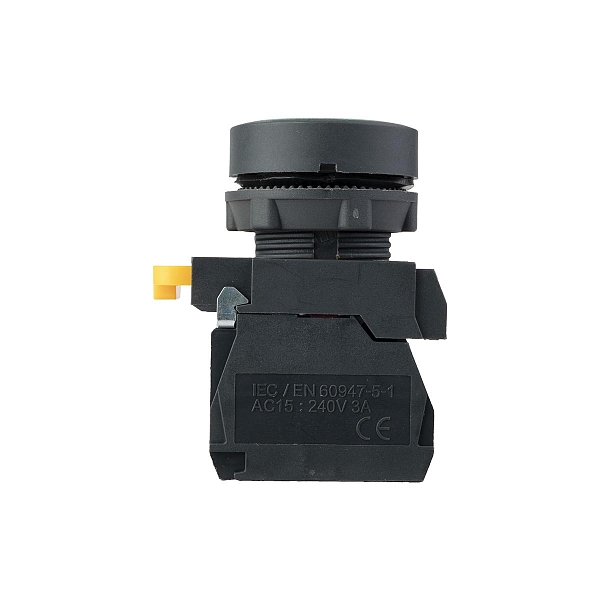 Кнопка SB-21 плоская без фиксации 1NO+1NС зеленая IP65 EKF