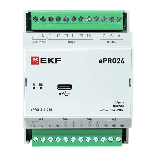 Модуль расширения ePRO24 удаленного управления 6вх\4вых 230В EKF PROxima