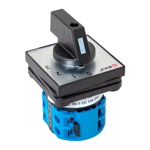 Переключатель кулачковый ПК-1-101 10А 1P «0-1-2-3» IP65 EKF