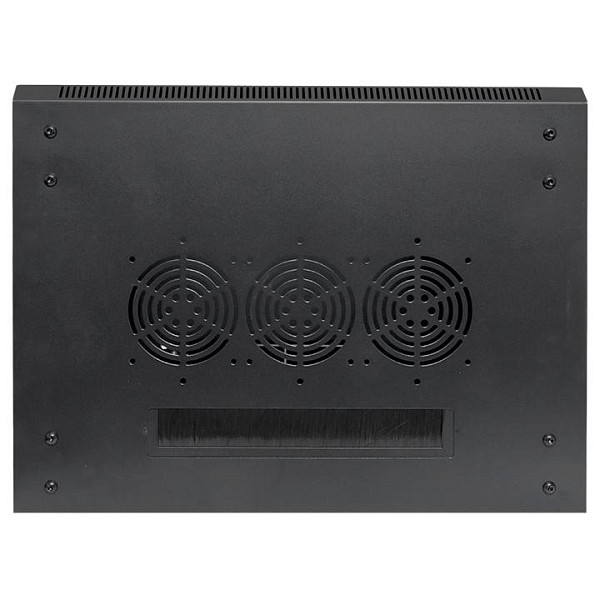 Шкаф настенный 19" TERACOM PRO 12U 600x450 мм дверь стеклянная с замком-ручкой чёрный