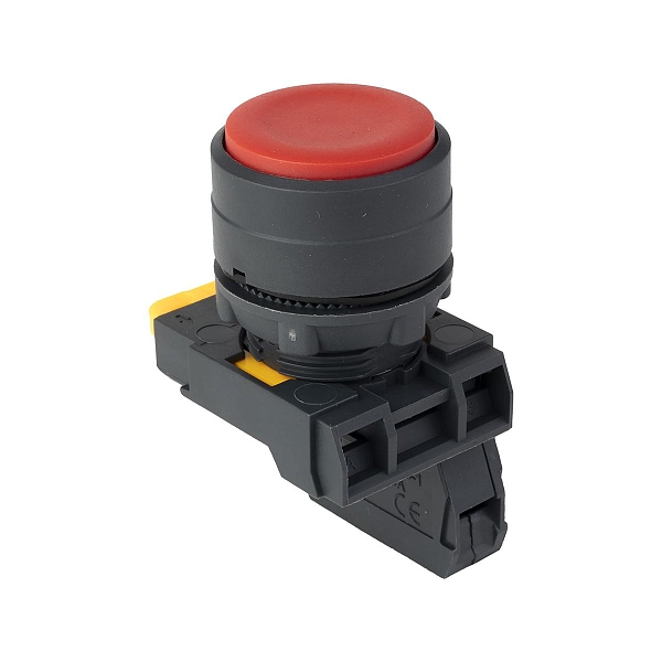 Кнопка выпирающая SB-35 с фиксацией 1NC красная IP65 EKF