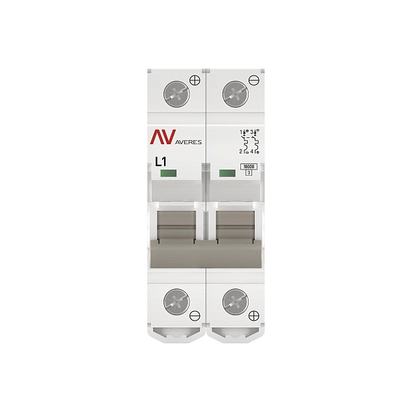 Выключатель автоматический AV-10 DC 2P 1A (L) 10kA EKF AVERES
