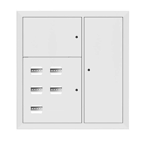 Щит этажный 5 кв. RAL9003 (1000x950x150) EKF Basic