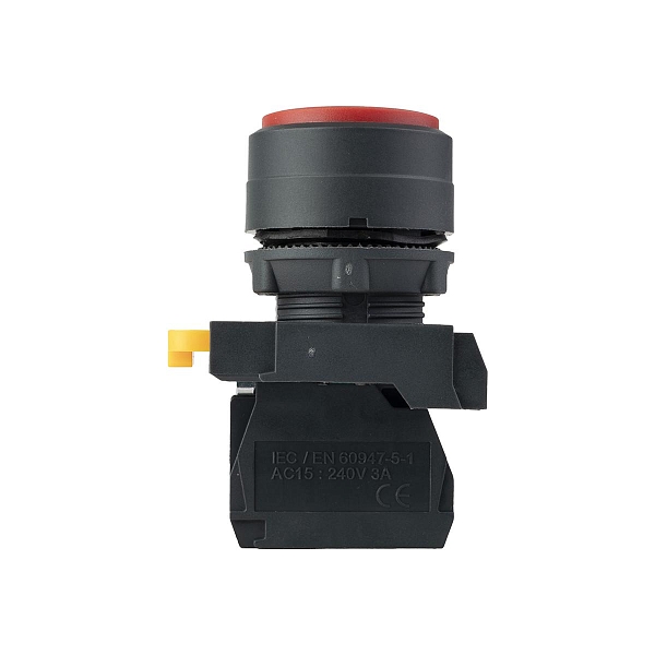 Кнопка выпирающая SB-35 с фиксацией 1NO красная IP65 EKF