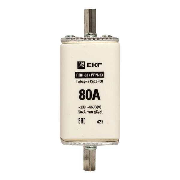 Плавкая вставка ППН-33 160/ 80А габарит 00 EKF PROxima