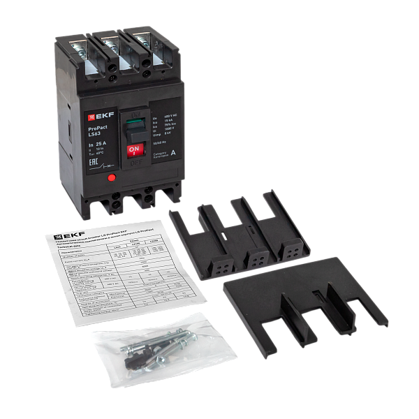 Выключатель автоматический в литом корпусе ProPact LS63 25А 3P 15кА EKF