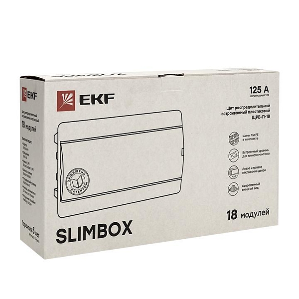 Щит распред. встраиваемый ЩРВ-П-18 "SlimBox" IP41 EKF 