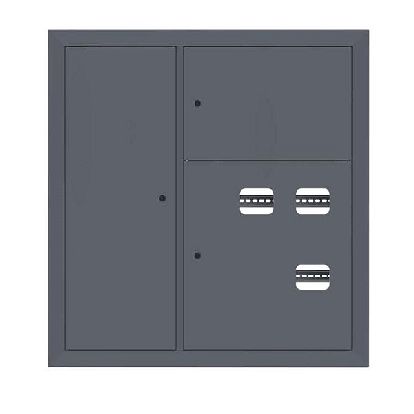 Щит этажный 3 кв. слаботочка слева RAL7024 (1000x950x150) EKF PROxima