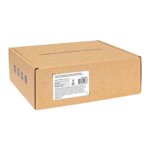 Промышленный неуправляемый коммутатор U-8GTP, 8 портов 10/100/1000Base-T(X) RJ45 c PoE, монтаж на динрейку TSX EKF