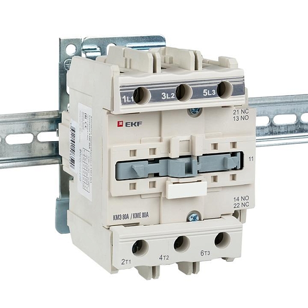 Контактор КМЭ-3 80А 1NO+1NC 110В AC EKF