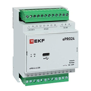 Модуль расширения ePRO24 удаленного управления 6вх\4вых 230В EKF PROxima