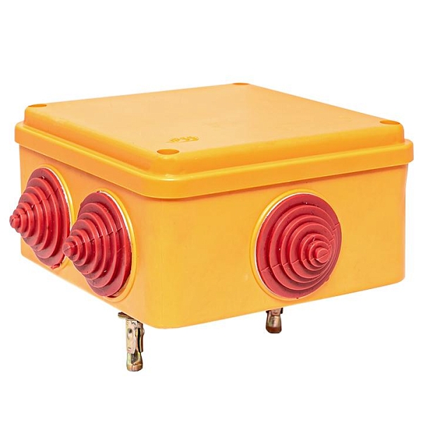 Коробка огнестойкая E90 100x100x50мм, с клеммником 4 полюса 1,5-6 мм2 IP55 EKF