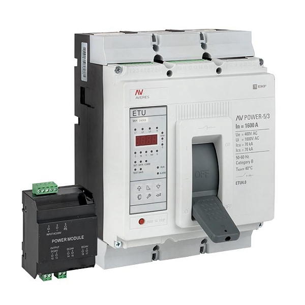 Выключатель автоматический в литом корпусе AV-POWER-5/3 1600А 70кА ETU4.2 EKF