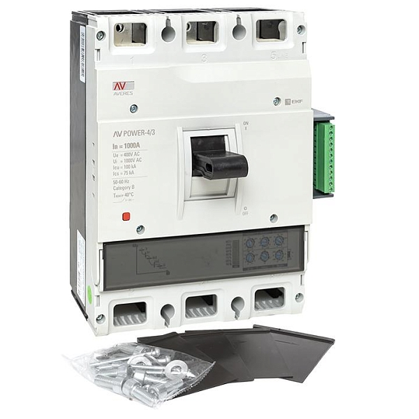 Выключатель автоматический в литом корпусе AV-POWER-4/3 1000А 100кА ETU2.2 EKF