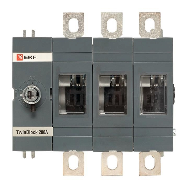 Рубильник 200A 3P без рукоятки управления TwinBlock EKF 